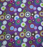 Feincord Mandalas auf Violett