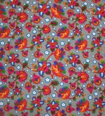 Feincord Ranken auf Grau